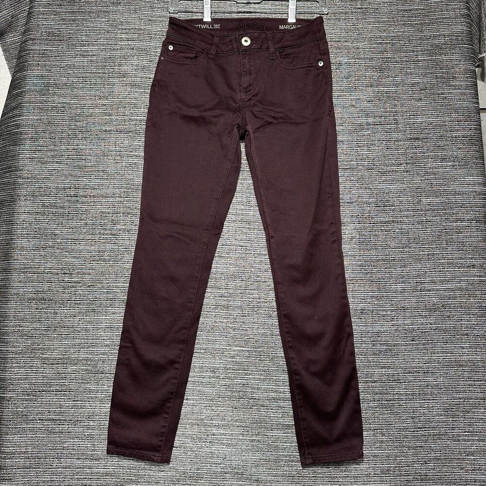DL1961 Jeans Size 25 Women's Ankle Skinny Burgundy MARGAUX Stretch Comfort